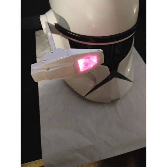 2008 Star Wars Clone Storm Trooper Talking Voice Changing Helmet W/Light Works - Picture 11 of 15